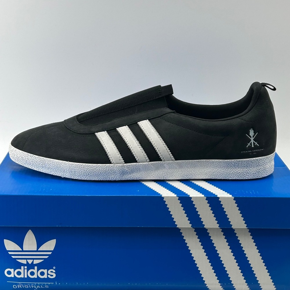 Adidas Taekwondo Gazelle Opening Ceremony Mens 13 Black M22148 Slip On Sneakers